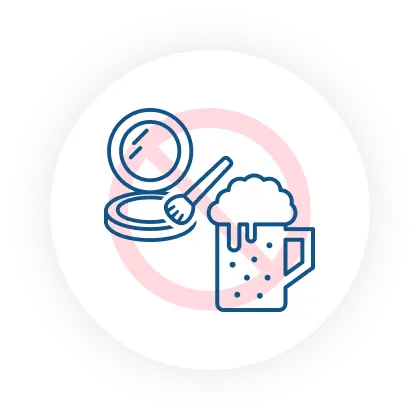 施術後の注意のイメージ